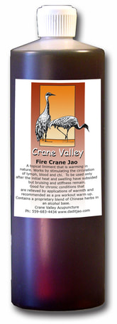 Crane Valley Jao Liniment for healing and pain